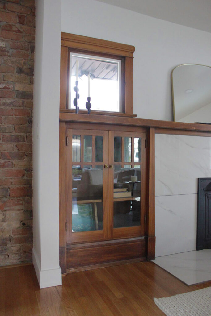 Built in wood cabinet