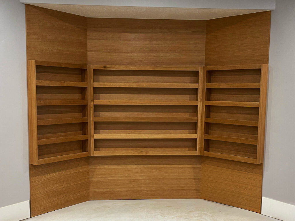 Built in decorative cabinet in a new construction