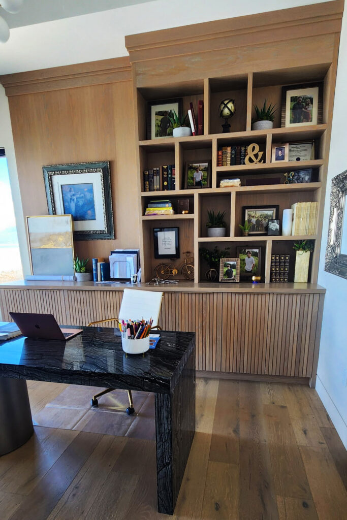 Custom built-in office cabinet